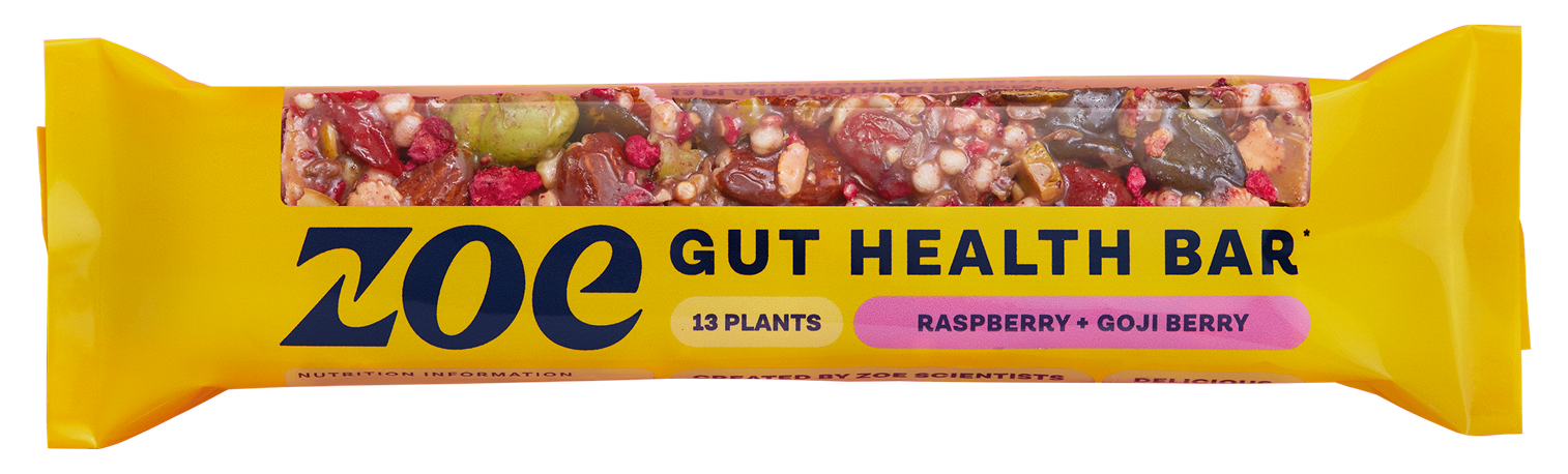 ZOE Gut Health Bar — Raspberry + Goji Berry